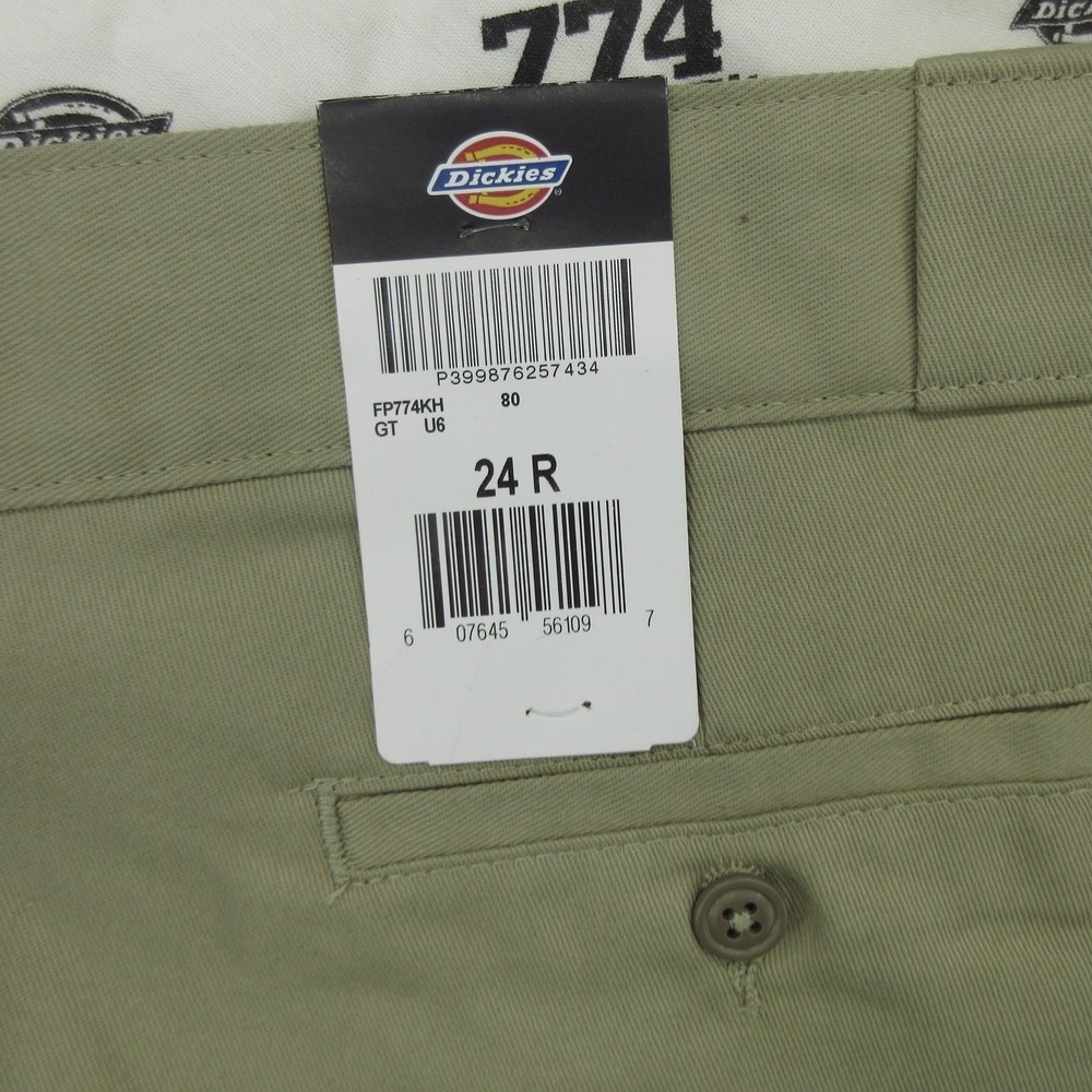 Dickies 774 Work Pants Womens 24 Regular Straight Leg Low Rise Stain Release New - Picture 3 of 12
